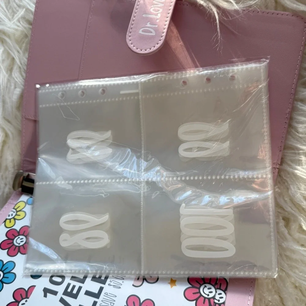 100 Envelope Savings Challenge Binder $5050 Money Budget Planner Pink New